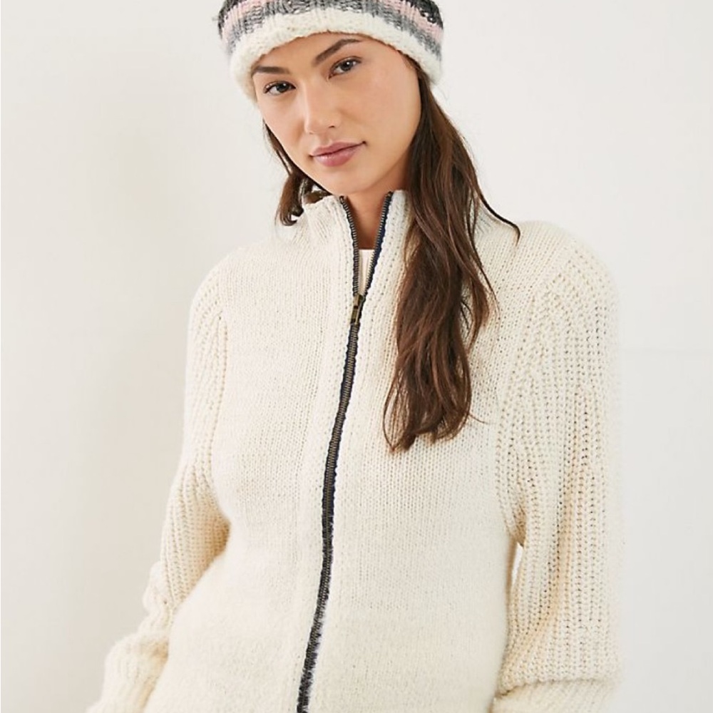 Anthropogolie Pilcro Full Zip Sweater